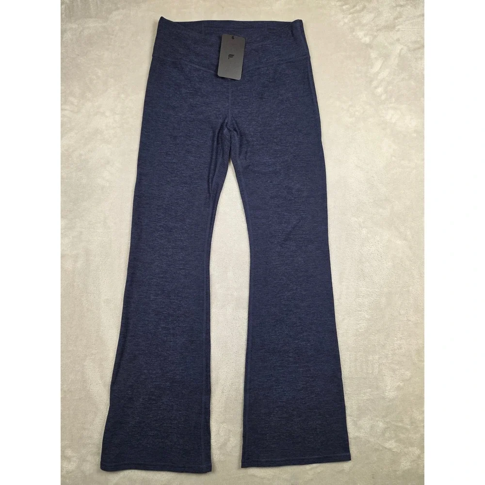 Fabletics Legging Women XL Blue Heather Cozy High-Waisted Flare Pants Yoga